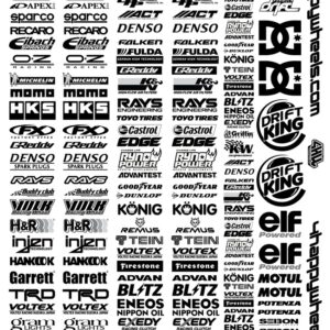 decal black sponsor