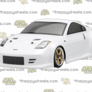 Front view of Nissan 350Z body shell for 1/10 scale RC drift