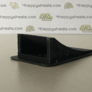 side view of a black air duct for 1/10 RC drift car