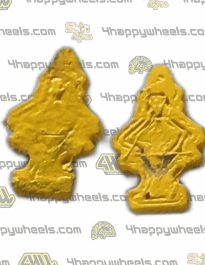 Set of 2 yellow miniature Arbre Magique air fresheners for 1/10 scale RC drift car