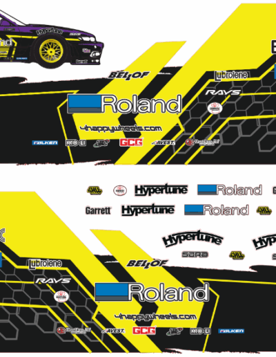 decal blackout yellow