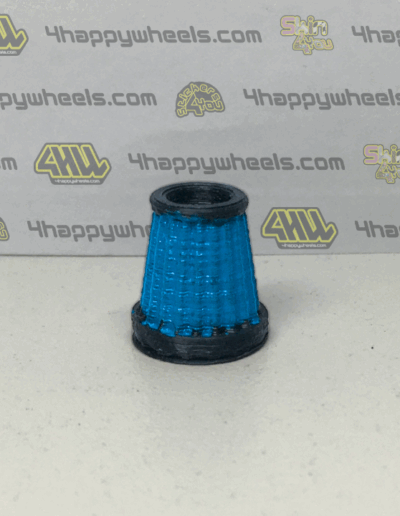 blue 1/10 scale air filter cone for RC drift cars, 13 mm tall