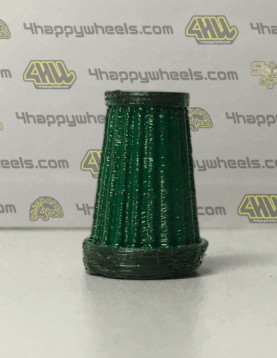 1/10 scale green cone air filter for RC drift cars, 18 mm tall