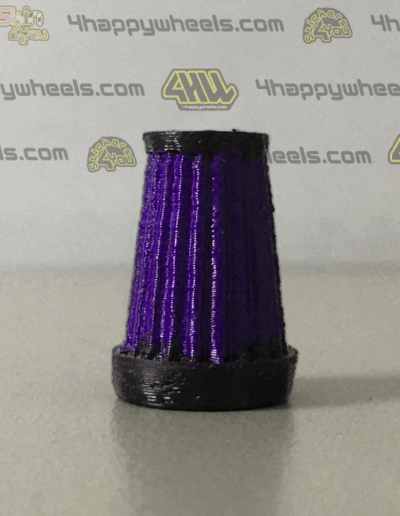 1/10 scale purple cone air filter for RC drift cars, 18 mm tall