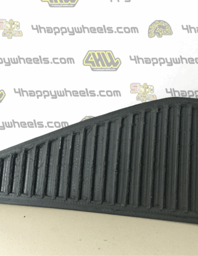 Close up of 3D printed side vent for 1/10 RC drift car