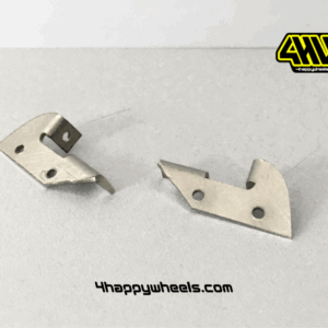 Pair of stainless steel wing mounting hardware for 1/10 RC drift cars