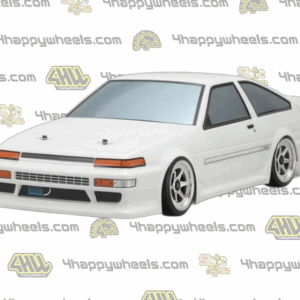 Front view of TOYOTA AE86 TRUENO body shell for 1/10 scale RC drift