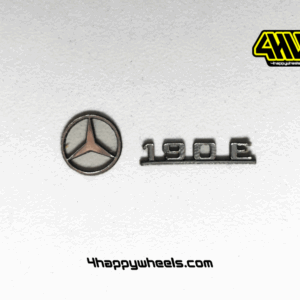 Mercedes 190E emblem for 1/10 scale RC car