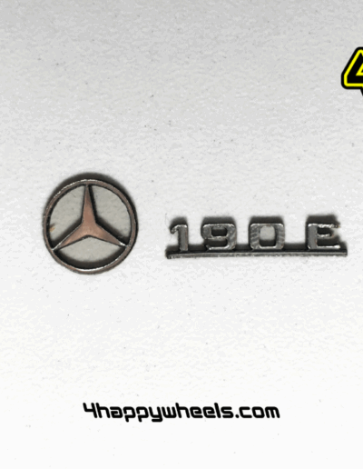 Mercedes 190E emblem for 1/10 scale RC car