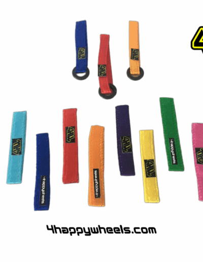 Group image of tow sling for 1/10 RC drift cars, showcasing different variants