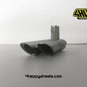 double staggered exhaust pipes for RC drift car 1/10 scale
