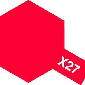Tamiya Color Acrylic Paint Mini X-27 CLEAR RED