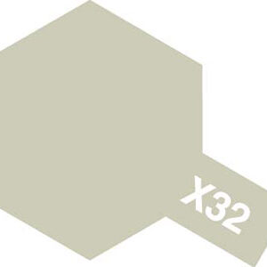 Tamiya Color Acrylic Paint Mini X-32 TITANIUM SILVER