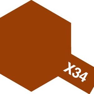 Tamiya Color Acrylic Paint Mini X-34 METALLIC BROWN